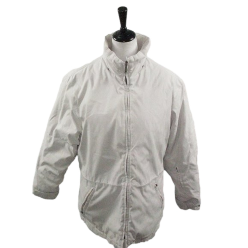 Pacific Trail Cream Zip Front Winter Jacket Size Medium